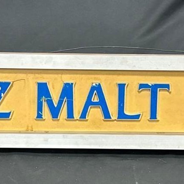 668 - SCHLITZ MALT LIQUOR SIGN - 7.5" x 54"