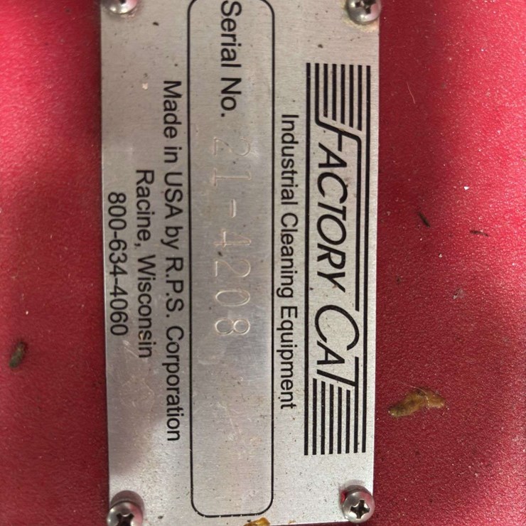 Factory Cat Walk-Behind Floor Scrubber