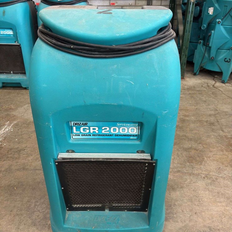 DRIZAIR LGR 2000 Low Grain Refrigerant Dehumidifier…Model: F232-SM…HRS: 3194.4