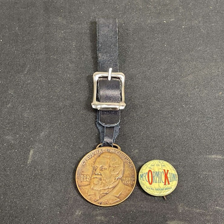 (2) Centennial of the Reaper Watch Fob + McCormick Button