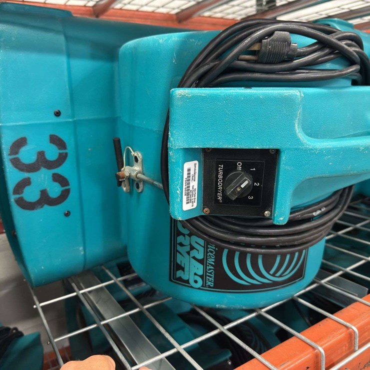 (2) Service Master Turbo Dryers