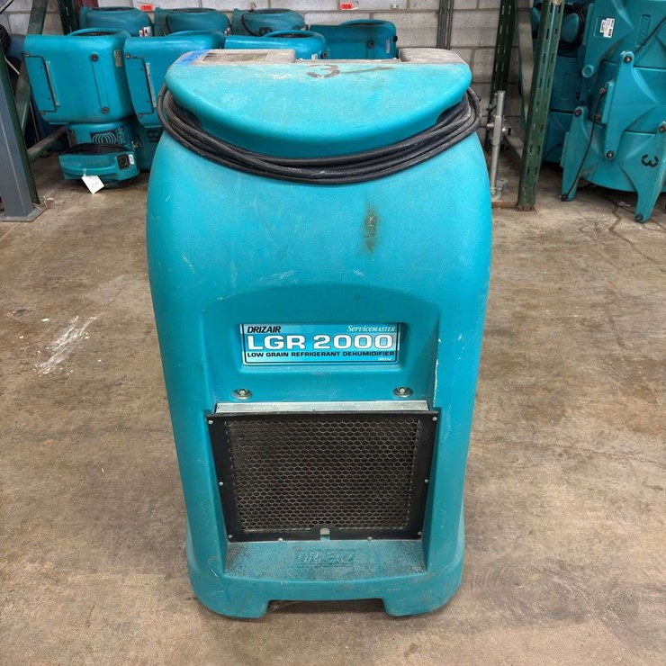 DRIZAIR LGR 2000 Low Grain Refrigerant Dehumidifier…Model: F232-SM…HRS: 3276.3