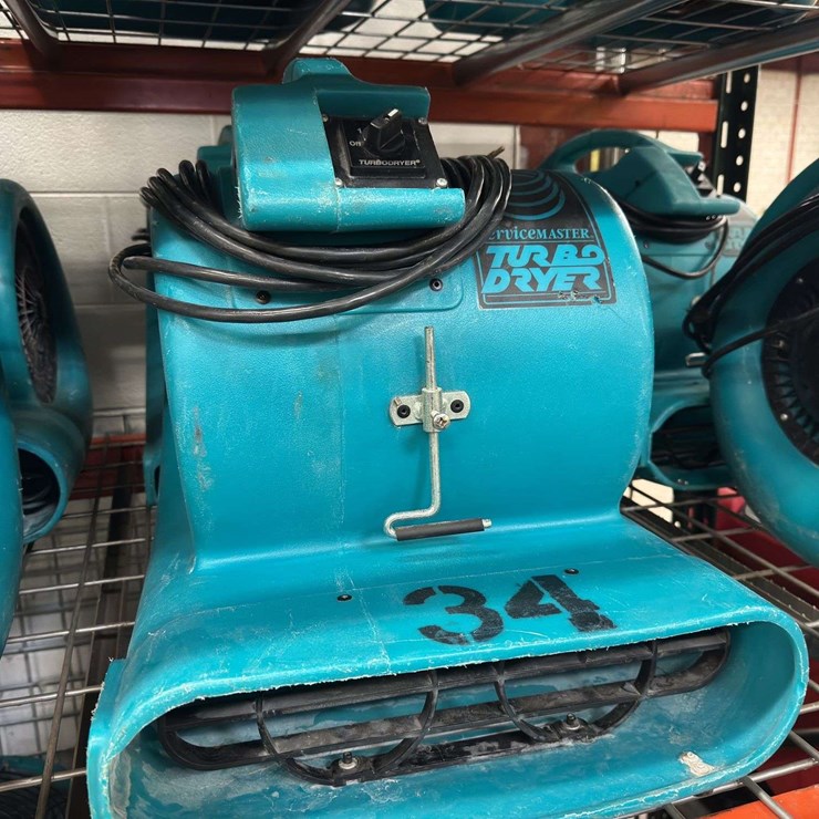 (2) Service Master Turbo Dryers