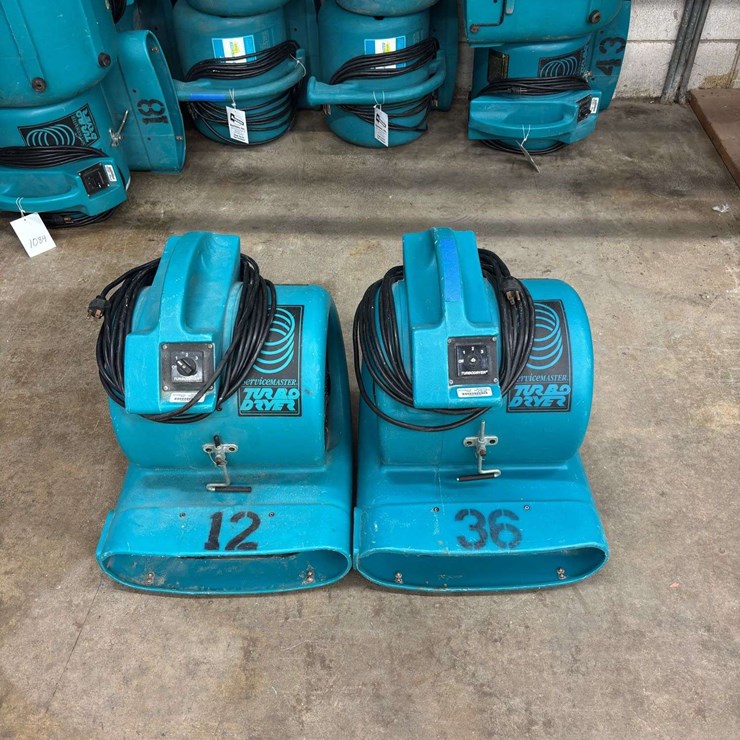 (2) Dri-Eaz TruboDryer…Model: F65-SM