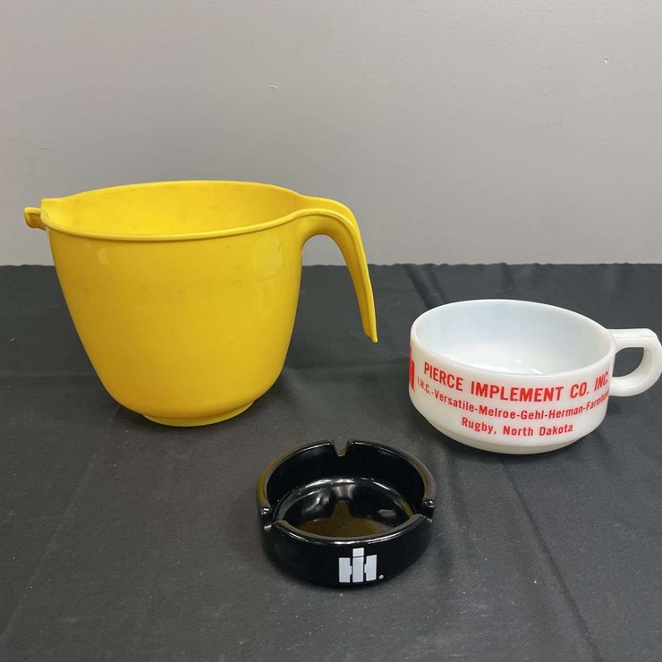 (3) IH Ashtray, Mug, Pitcher
