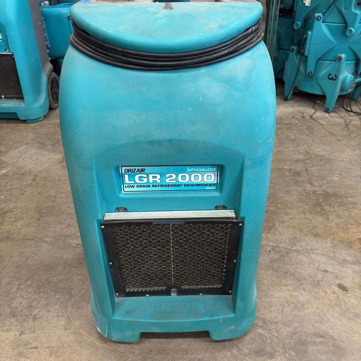 DRIZAIR LGR 2000 Low Grain Refrigerant Dehumidifier…Model: F232-SM…HRS: 1926.6