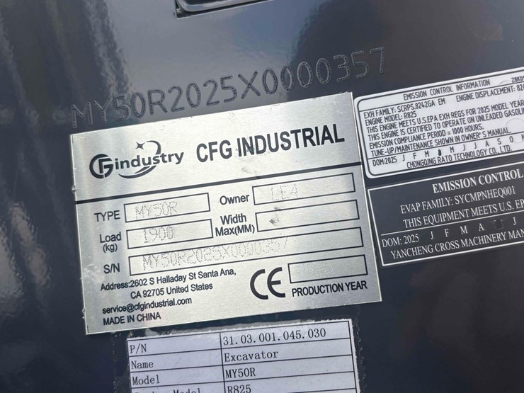 unused-2025-cfg-my50r-mini-excavator-image-16