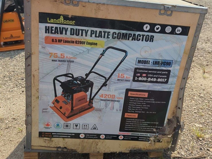 landhonor-heavy-duty-plate-compactor-6.5-hp---lhr-pc90-image-1