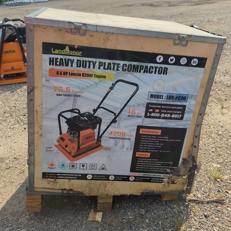 Landhonor Heavy Duty Plate Compactor 6.5 HP - LHR-PC90
