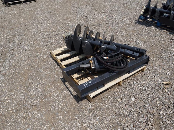 #1428-•-new!-wolverine-skid-steer-auger-drive-and-bit-attachment-image-1