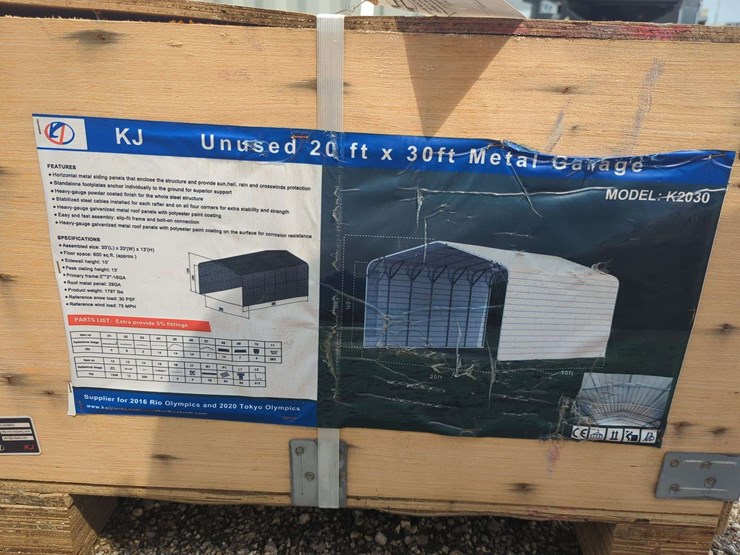 (1)-kj---20-ft-x-30-ft-metal-garage---k2030-image-2
