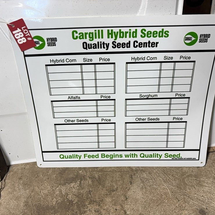 2 Cargill Hybrid Seeds Boards
