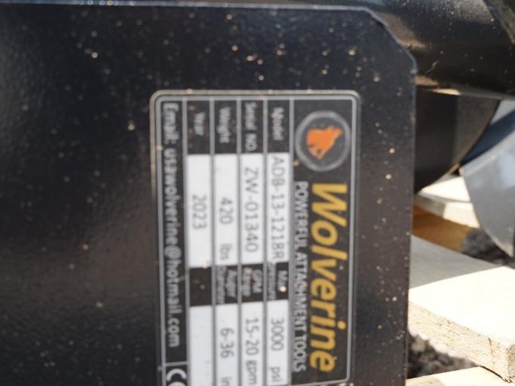 #1432-•-new!-wolverine-skid-steer-auger-drive-and-bit-attachment-image-5