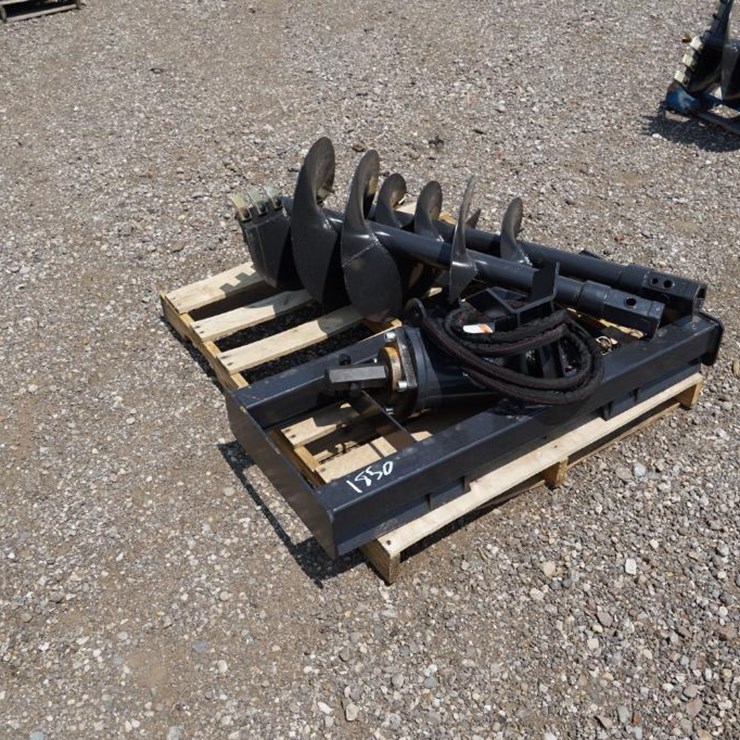 #1431 • New! Wolverine Skid Steer Auger Drive and Bit Attachment