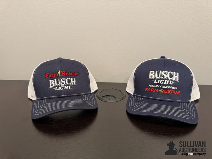limited-edition-farm-rescue-/-busch-light-snap-back-hats--donation-item,-100%-of-the-hammer-price-being-donated-to-farm-rescue-image-1