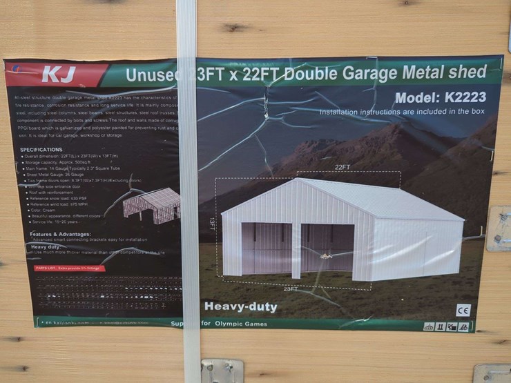 (1)-kj---23-ft-x-22-ft-double-garage-metal-shed---k2223-image-2