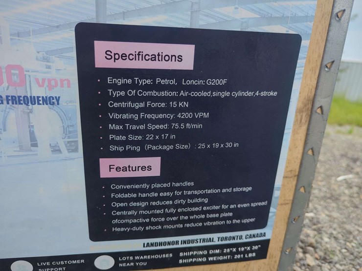 landhonor-heavy-duty-plate-compactor-6.5-hp---lhr-pc90-image-2