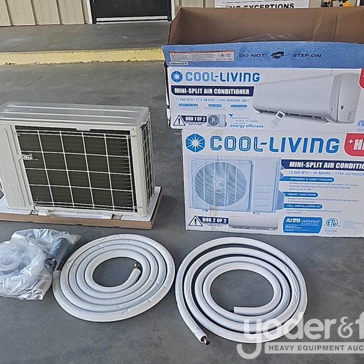 Unused Cool Living 12,000 BTU, 115V Mini Split Heat & Cool Complete DIY Kit