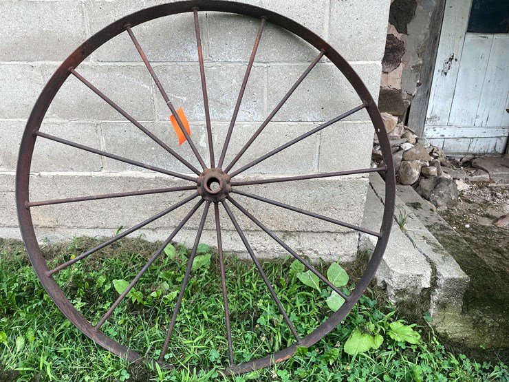 #7487-•-vintage-metal-spoke-tractor-tire-image-1