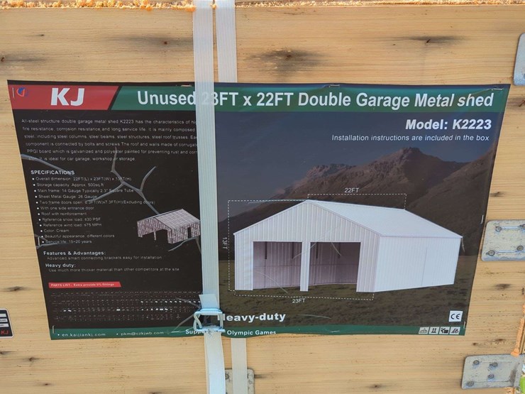(1)-kj---23-ft-x-22-ft-double-garage-metal-shed---k2223-image-2