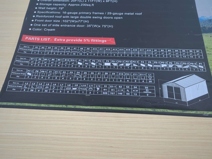 (1)-kj---12-ft-x-20-ft-single-garage-metal-shed---k1220-image-5