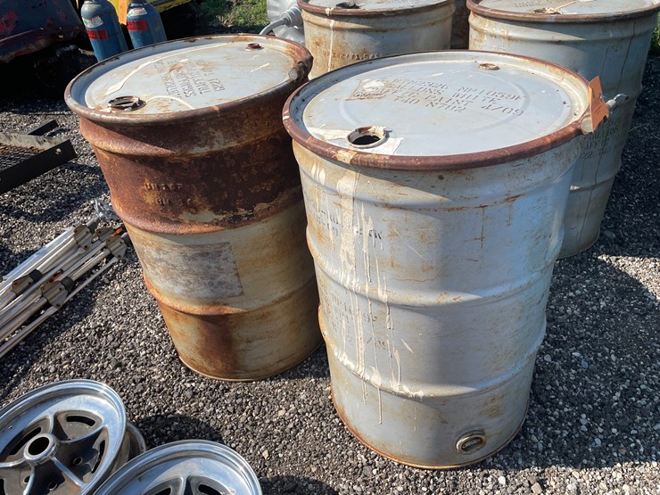 #6342-•-(2)-55-gallon-steel-drums-image-1