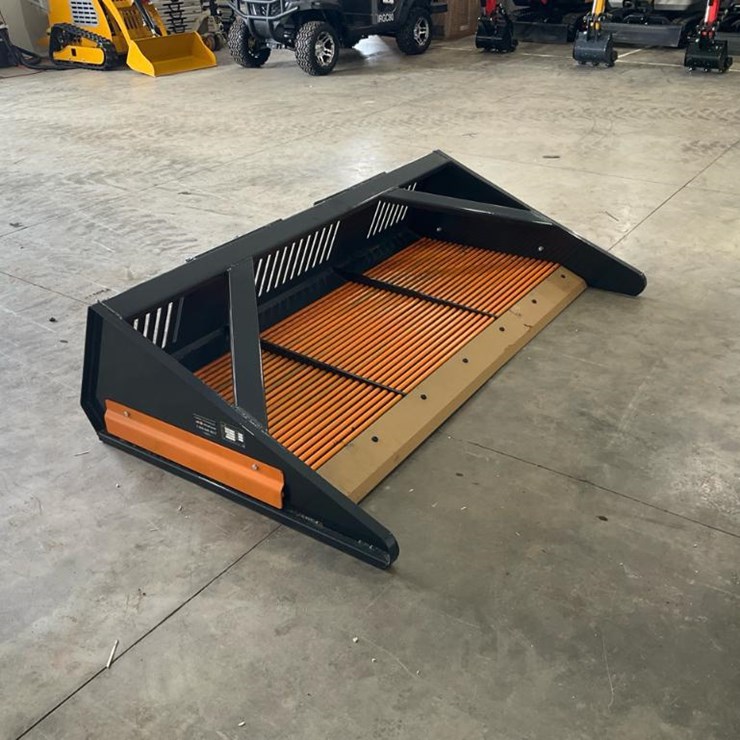 #1410 • Unused Landhonor Skid Steer Rock Screening Bucket Attachment