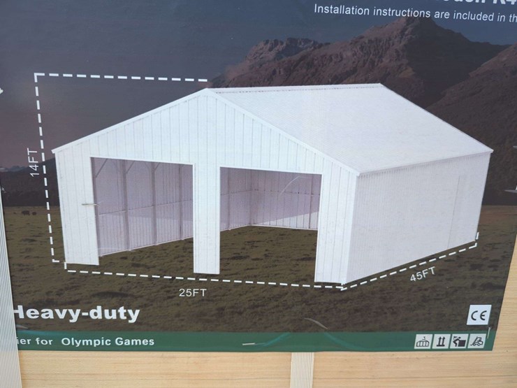 (1)-kj---45-ft-x-25-ft-double-garage-steel-barn-shed---k4525-image-4