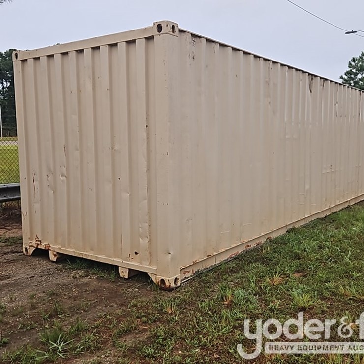 40' Container Single Walk Door, 2 Side Doors
