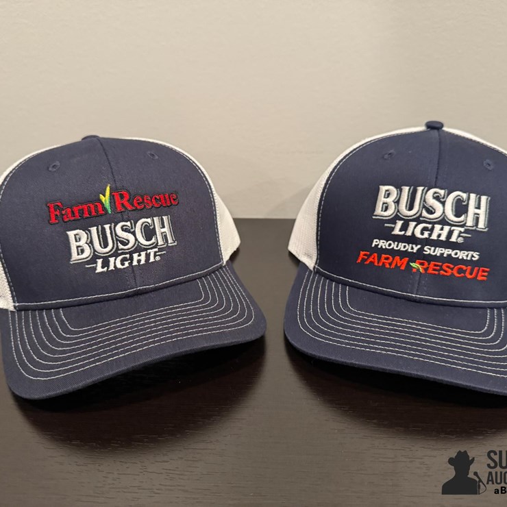 Limited Edition Farm Rescue / Busch Light Snap Back Hats- Donation Item, 100% Of The Hammer Price Being Donated To Farm Rescue
