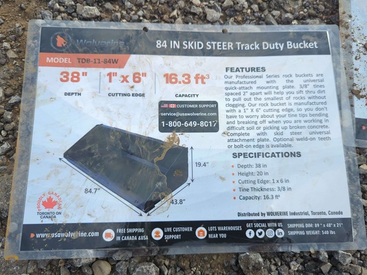84"-wolverine-track-duty-bucket-tdb-11-84w---skid-steer-image-4