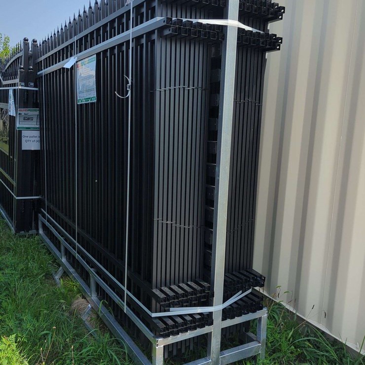 KJ Heavy Duty - 4 Rail Style - 10ft (L) x 7ft (H) Powder Coated Steel Site Fencing - K0710-24