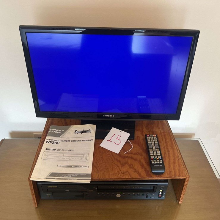 2017 Samsung TV and Symphonic Cassette Recorder & DVD/CD player