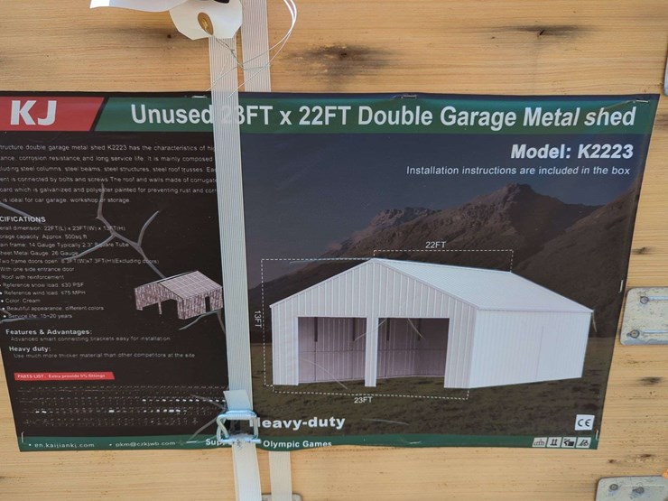 (1)-kj---23-ft-x-22-ft-double-garage-metal-shed---k2223-image-2