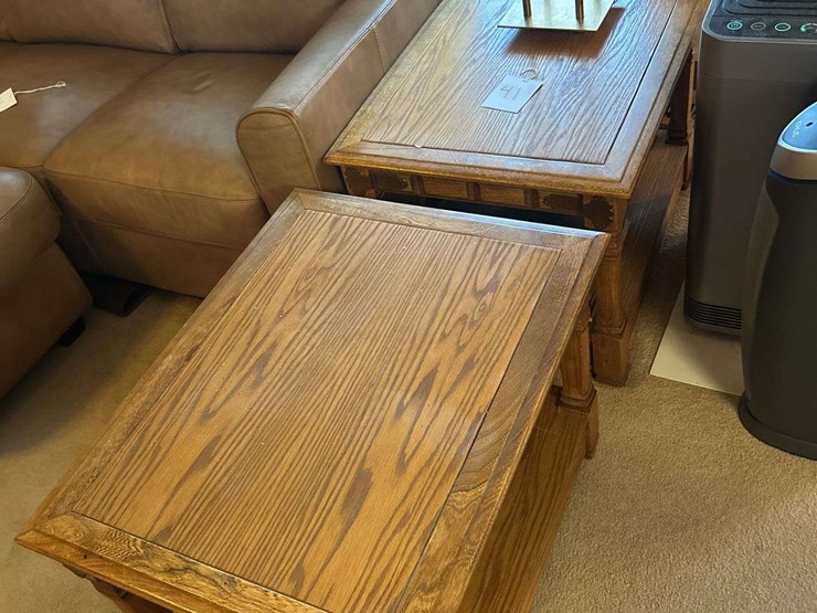 two-end-tables,-lamp-&-contents-image-1