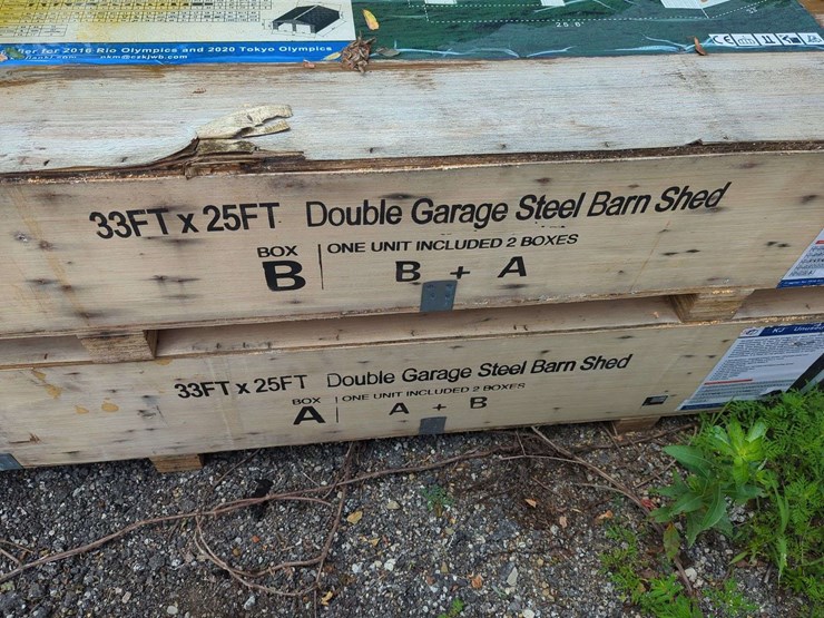 kj---33-ft-x-25-ft-double-garage-steel-barn-shed---k3325-image-2