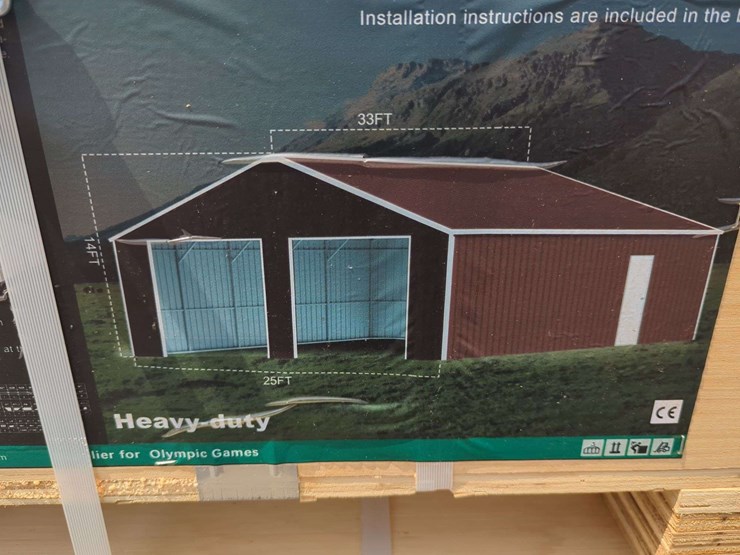 (1)-kj---33-ft-x-25-ft-double-garage-steel-barn-shed---k3325g-image-4