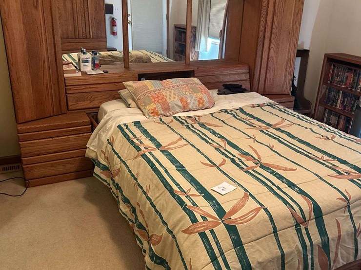 bed-with-headboard-and-frame---cedar-drawers---bed-is-57”-w---head-board-is-106”-w-x-67”-t-x-20”-d-image-3