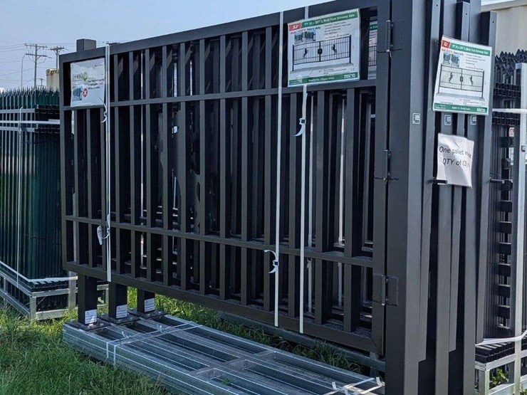 (1)-set---kj-heavy-duty-7-ft-(h)-x-20-ft-(l)-metal-farm-driveway-gate---horses-image-1
