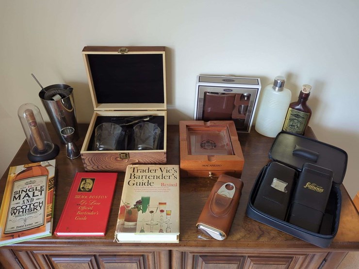 bar-cabinet---31"-x-18"-x-38"-with-cigars-and-bourbon-accessories-image-2