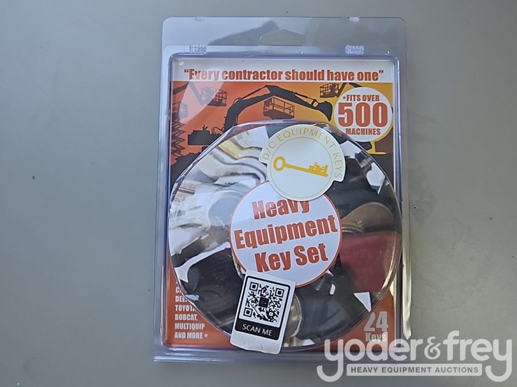 24-pc-heavy-equipment-key-set-to-suit-cat,-volvo,-komatsu,-new-holland,-john-deere,-skytrak,-kubota-and-much-more-image-1