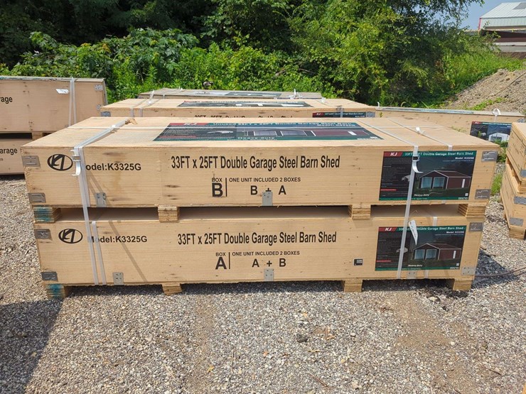 (1)-kj---33-ft-x-25-ft-double-garage-steel-barn-shed---k3325g-image-1