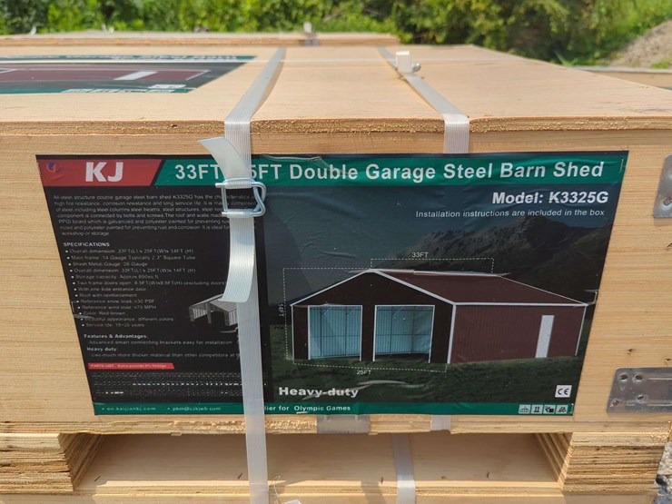 (1)-kj---33-ft-x-25-ft-double-garage-steel-barn-shed---k3325g-image-3