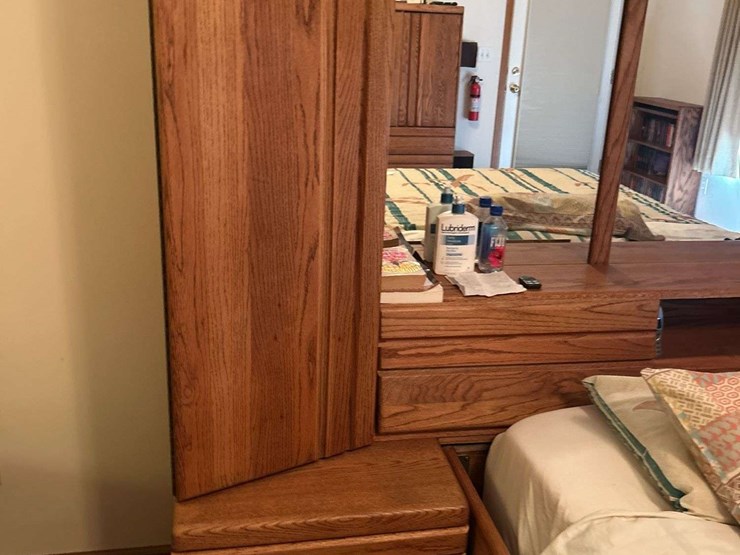 bed-with-headboard-and-frame---cedar-drawers---bed-is-57”-w---head-board-is-106”-w-x-67”-t-x-20”-d-image-4