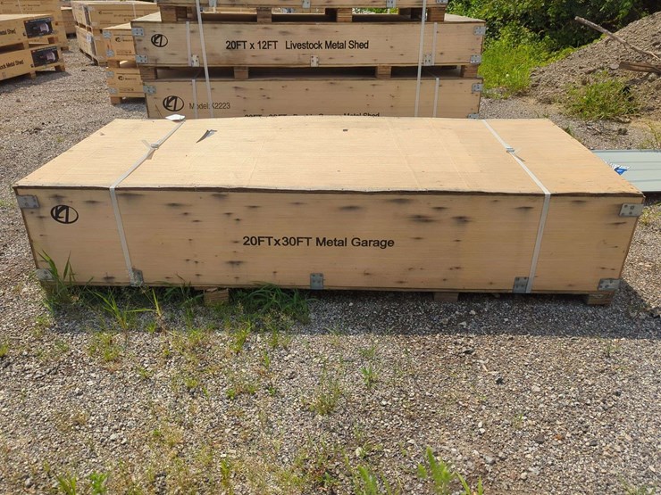 (1)-kj---20-ft-x-30-ft-metal-garage---k2030-image-1
