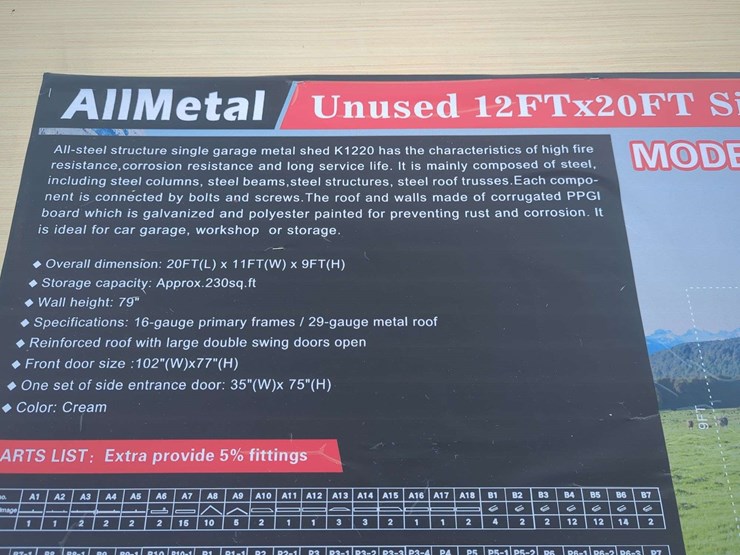 (1)-kj---12-ft-x-20-ft-single-garage-metal-shed---k1220-image-4