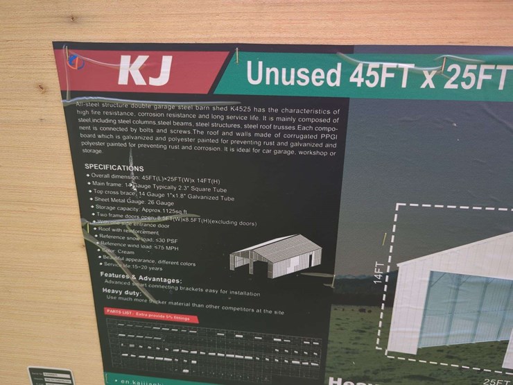 (1)-kj---45-ft-x-25-ft-double-garage-steel-barn-shed---k4525-image-5