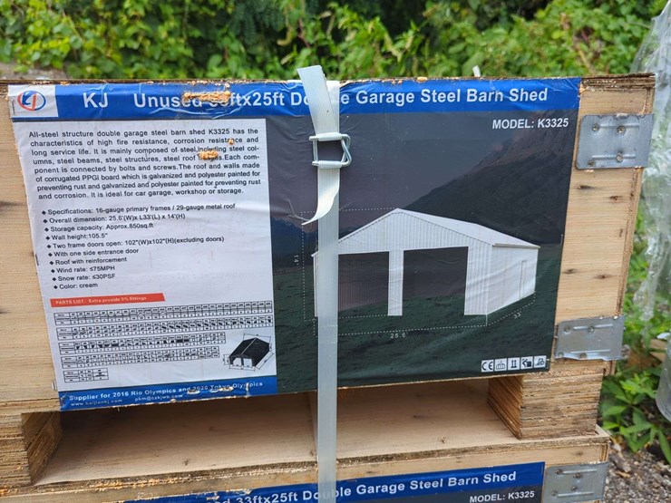 kj---33-ft-x-25-ft-double-garage-steel-barn-shed---k3325-image-3