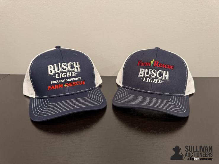 limited-edition-farm-rescue-/-busch-light-snap-back-hats--donation-item,-100%-of-the-hammer-price-being-donated-to-farm-rescue-image-1