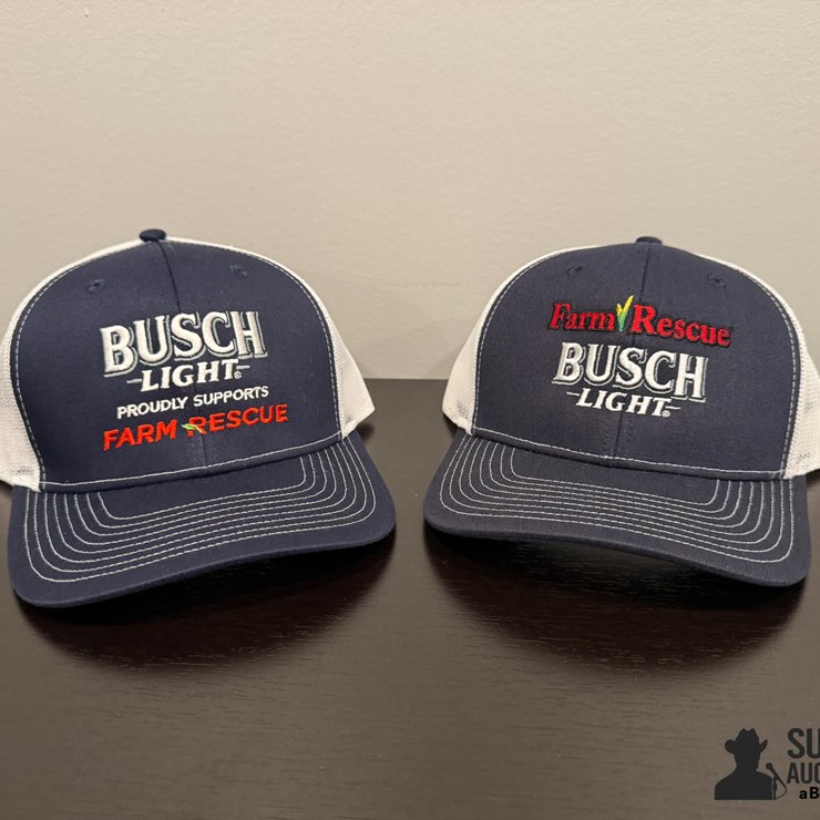 Limited Edition Farm Rescue / Busch Light Snap Back Hats- Donation Item, 100% Of The Hammer Price Being Donated To Farm Rescue
